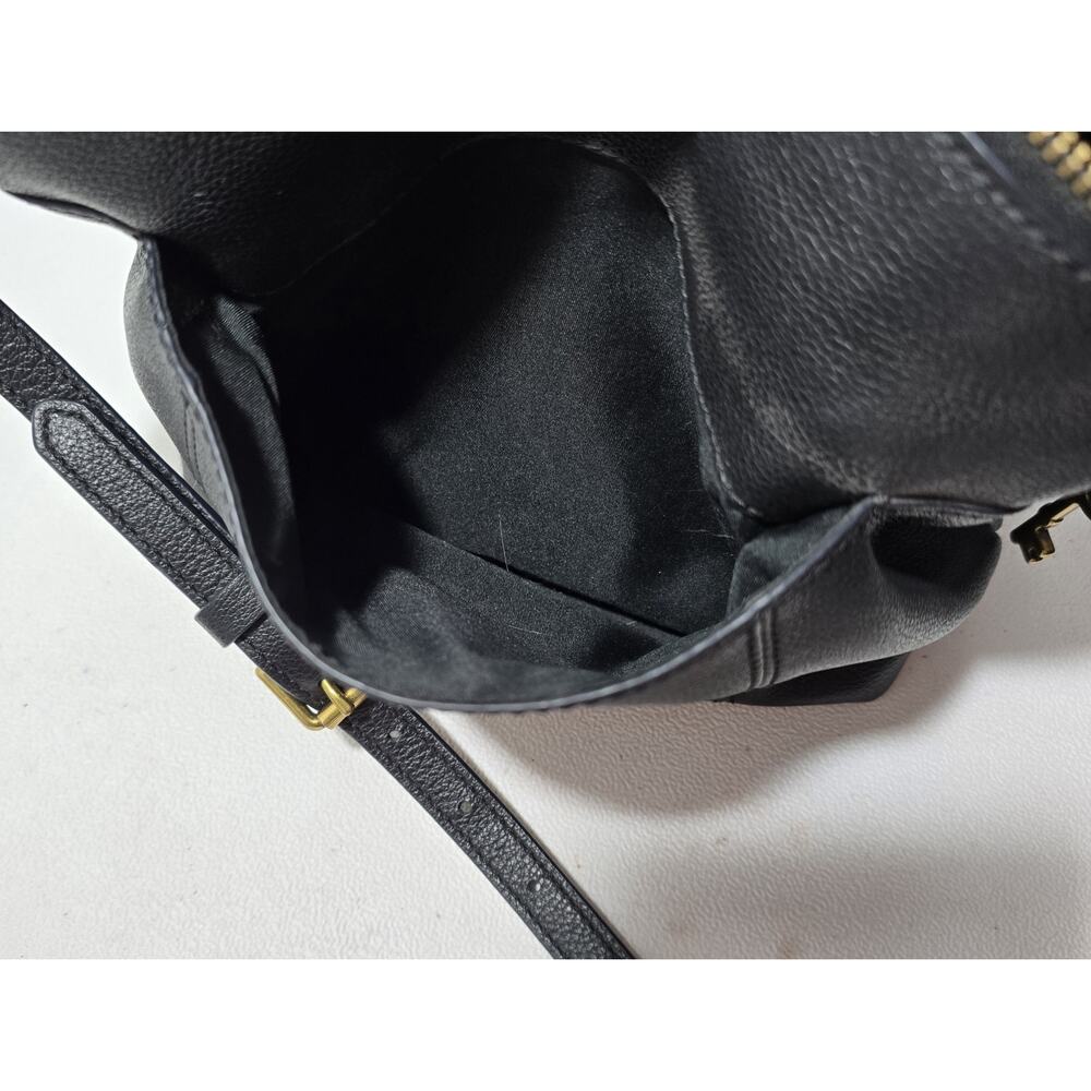Fossil Beautiful Black Leather Crossbody Bag Purse with Matching Wristlet/Wallet - Picture 15 of 16
